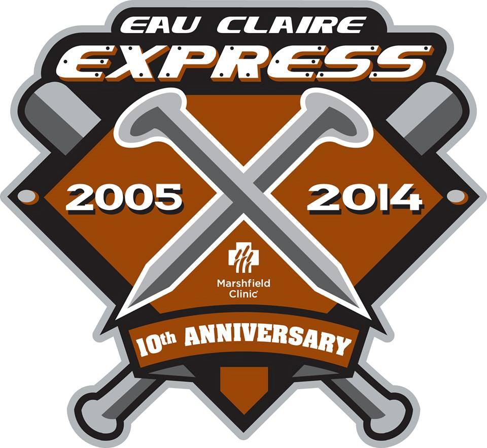 Eau Claire Express 2014 Anniversary Logo iron on transfers for clothing